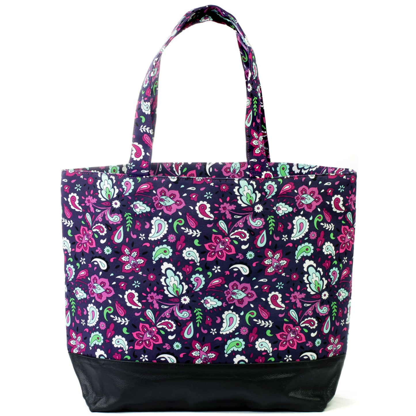 Plum Paisley Bow Tote