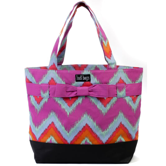 Blazing Ikat Bow Tote