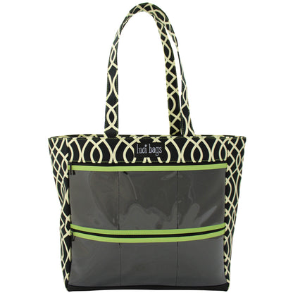 Black Lattice Large Display Tote