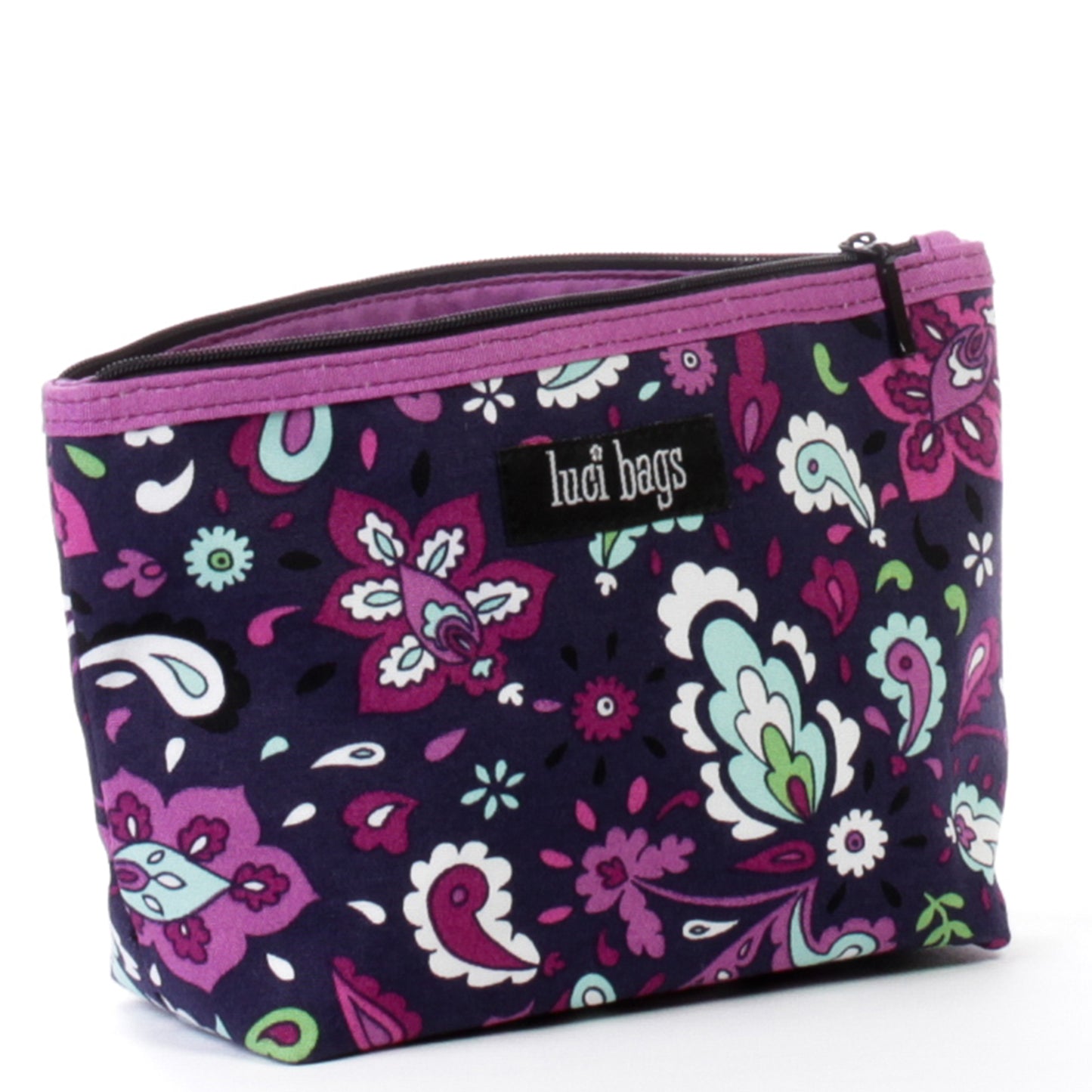 Plum Paisley Small Pouch