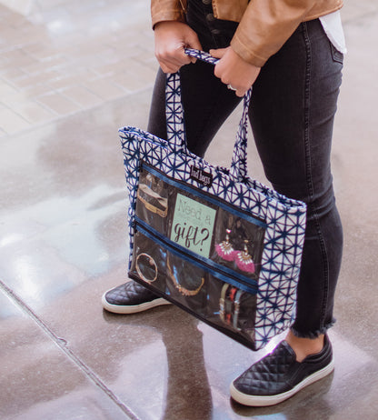 Shibori Large Display Tote