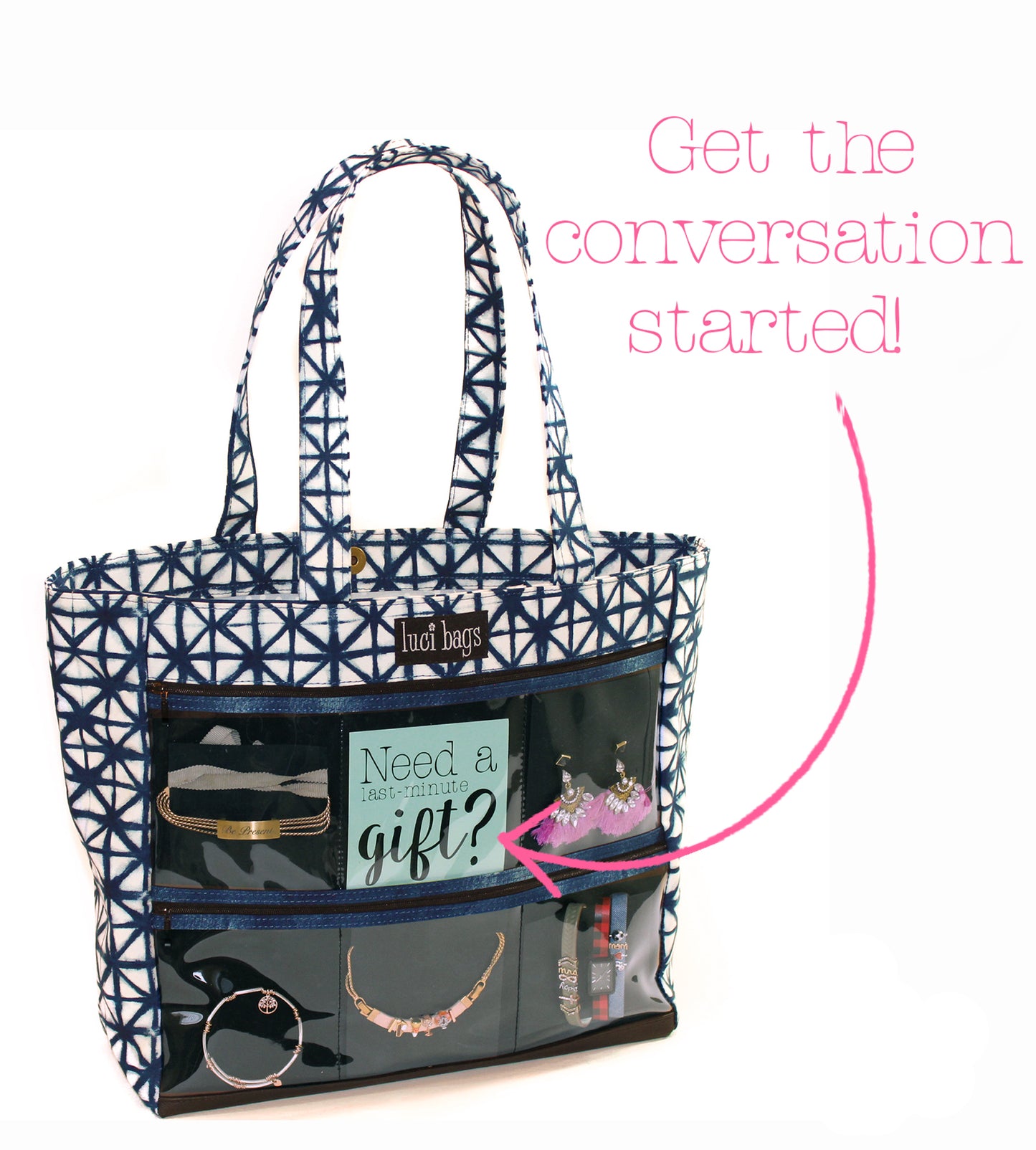 Shibori Large Display Tote